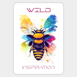 Bee Wild Nature Animal Colors Art Painting Sticker